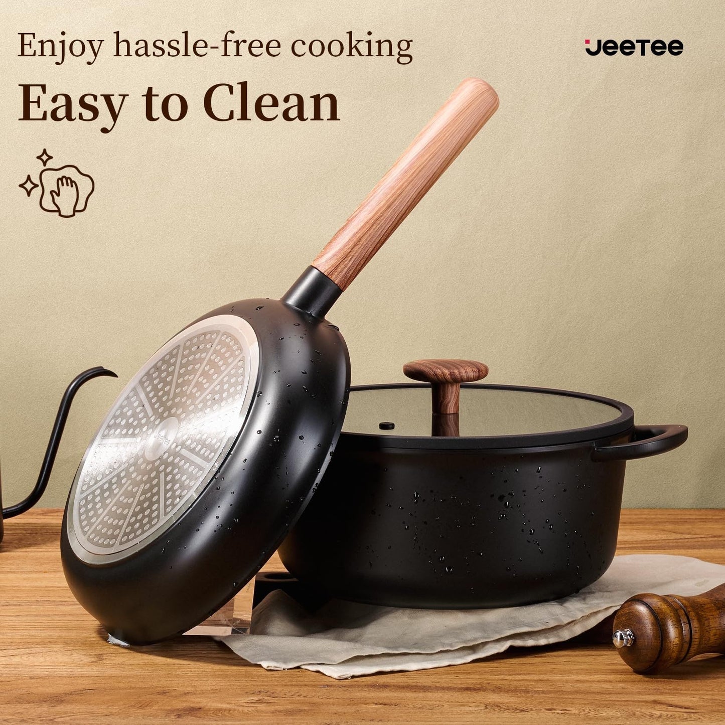 Ceramic Cookware Sets 15 Pcs