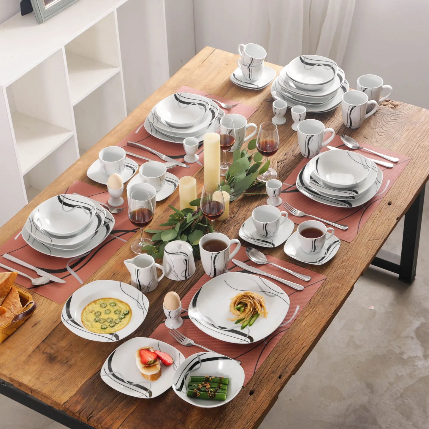 Porcelain dinnerware sets