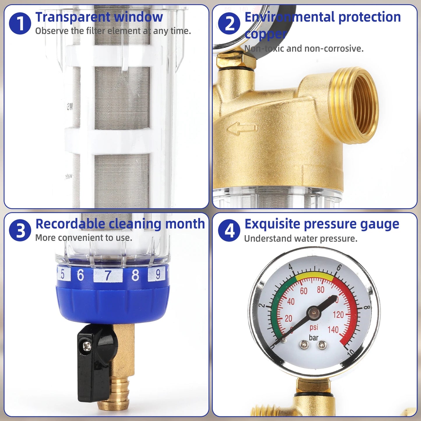Sediment water filters