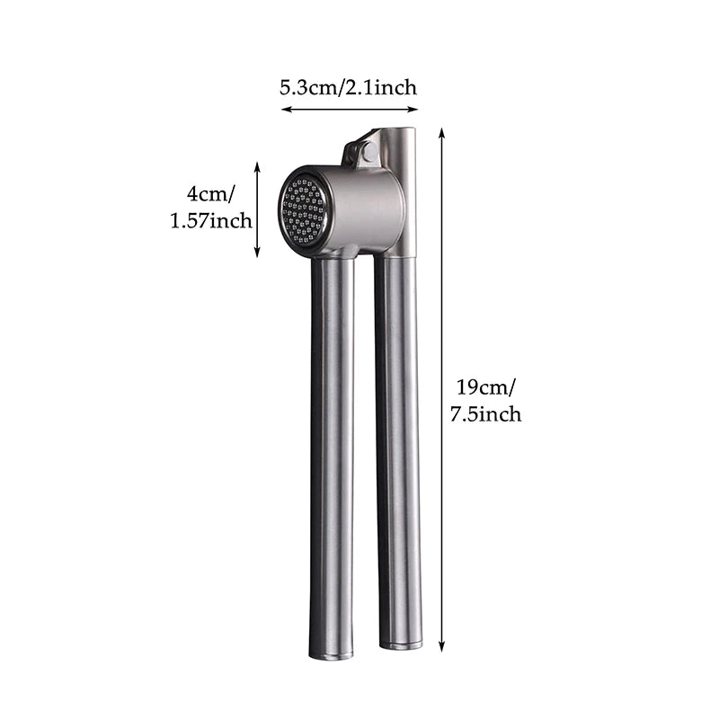 Garlic Press With Cleaning Brush Set