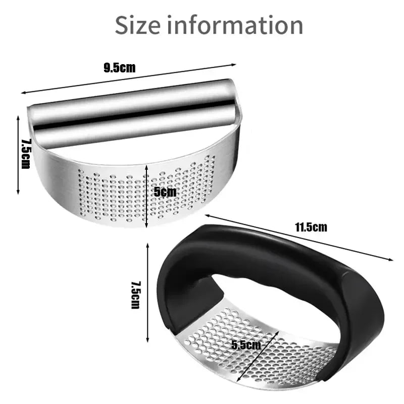 Upgraded Stainless Steel Garlic Press
