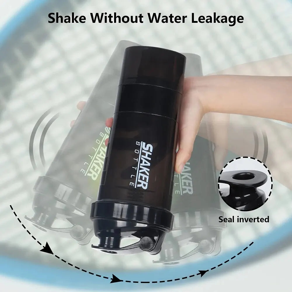 Protein Bottle Powder Shake Cup Water Bottle Plastic