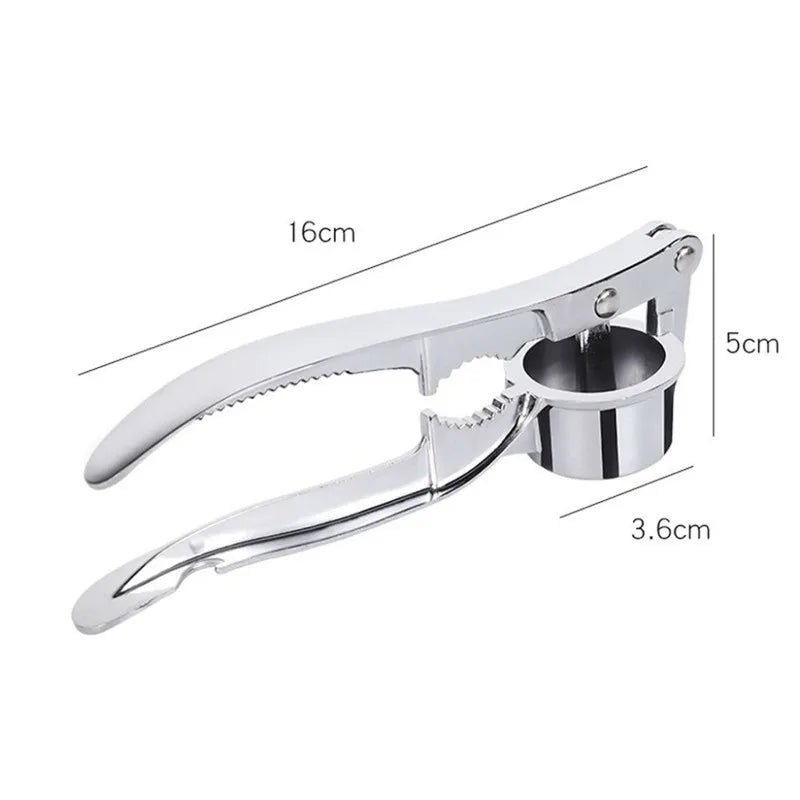Stainless Steel Multifunction Garlic Press Crusher