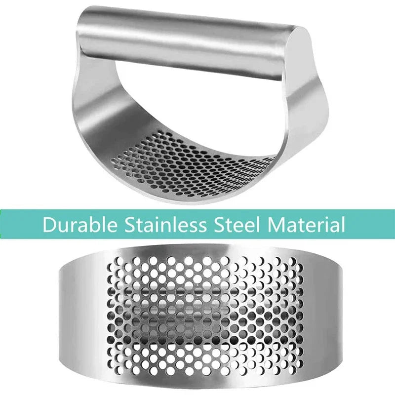Upgraded Stainless Steel Garlic Press
