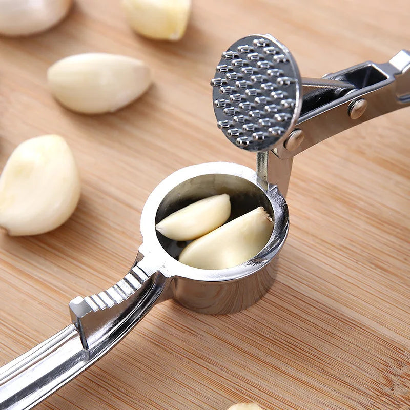 Stainless Steel Multifunction Garlic Press Crusher