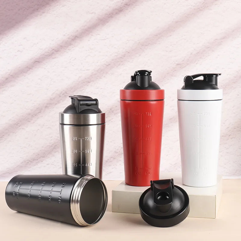 Stainless Steel Protein Powder Shaker Bottle