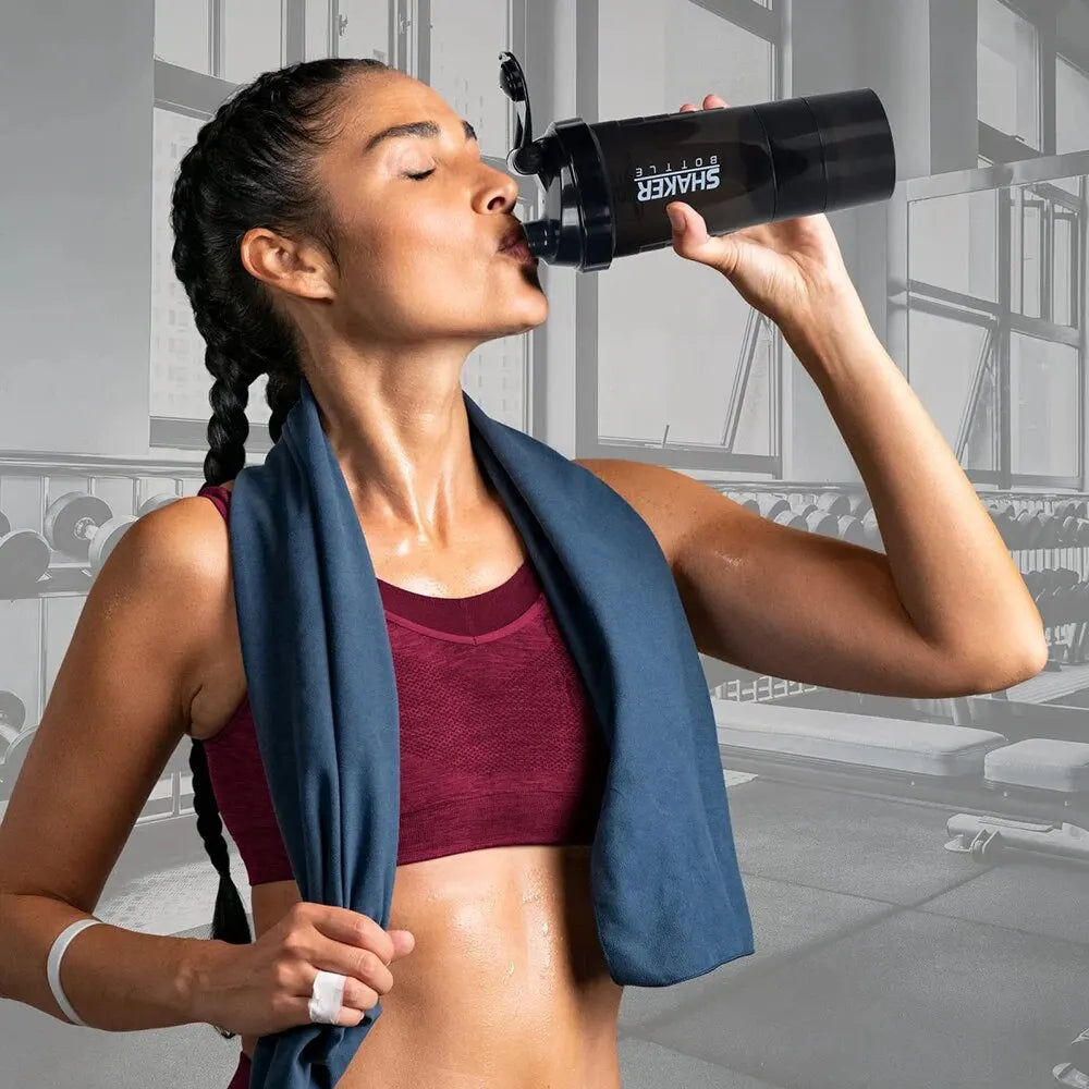 Protein Bottle Powder Shake Cup Water Bottle Plastic