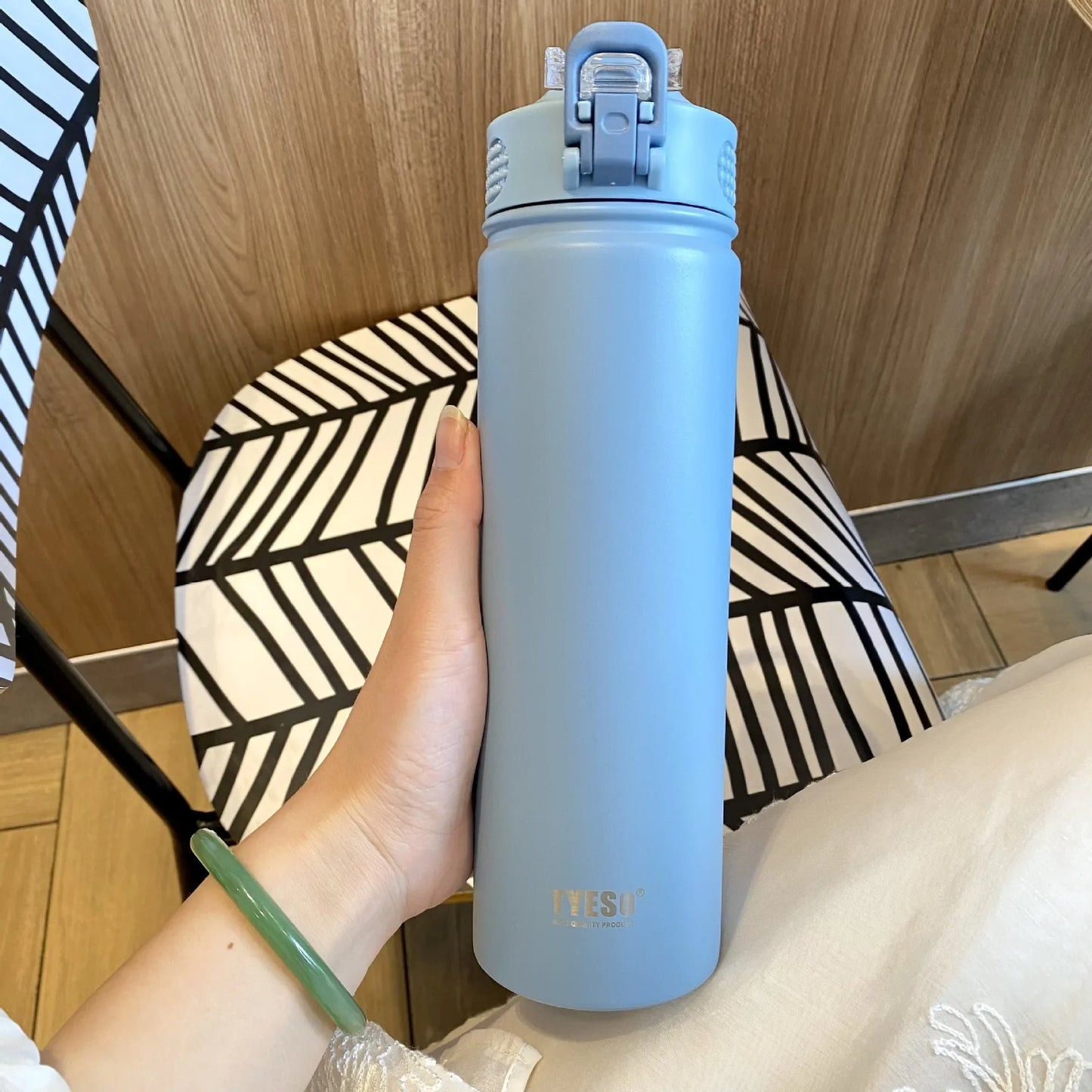 Thermos Bottle With Straw