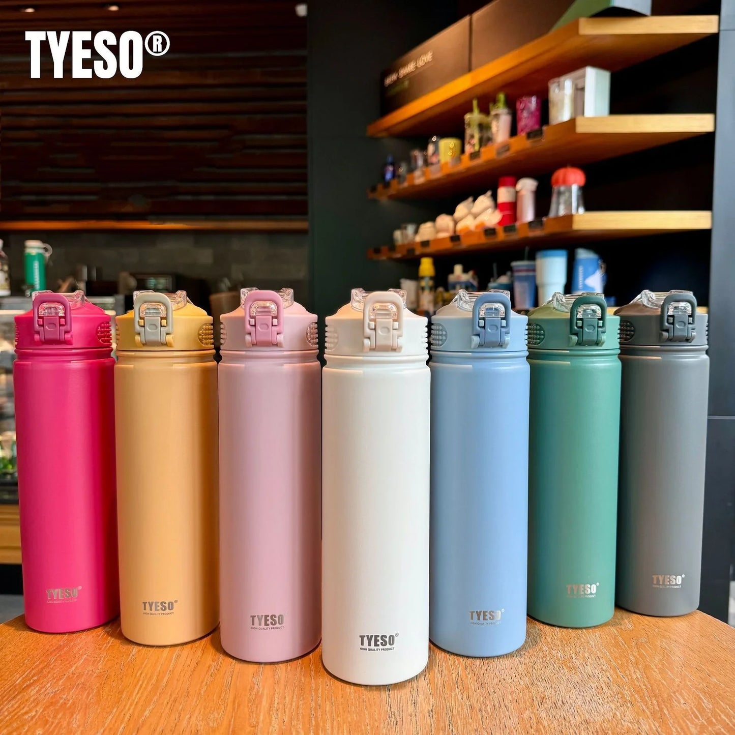 Thermos Bottle With Straw