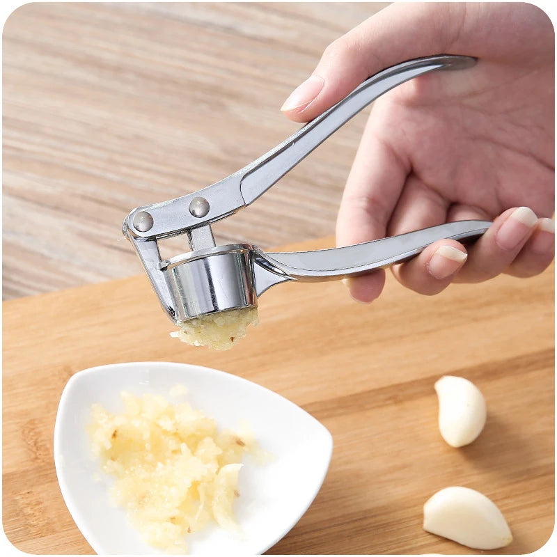 Stainless Steel Multifunction Garlic Press Crusher