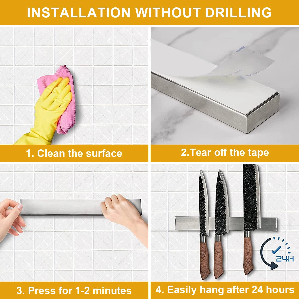 Magnetic Knife Holder for Wall