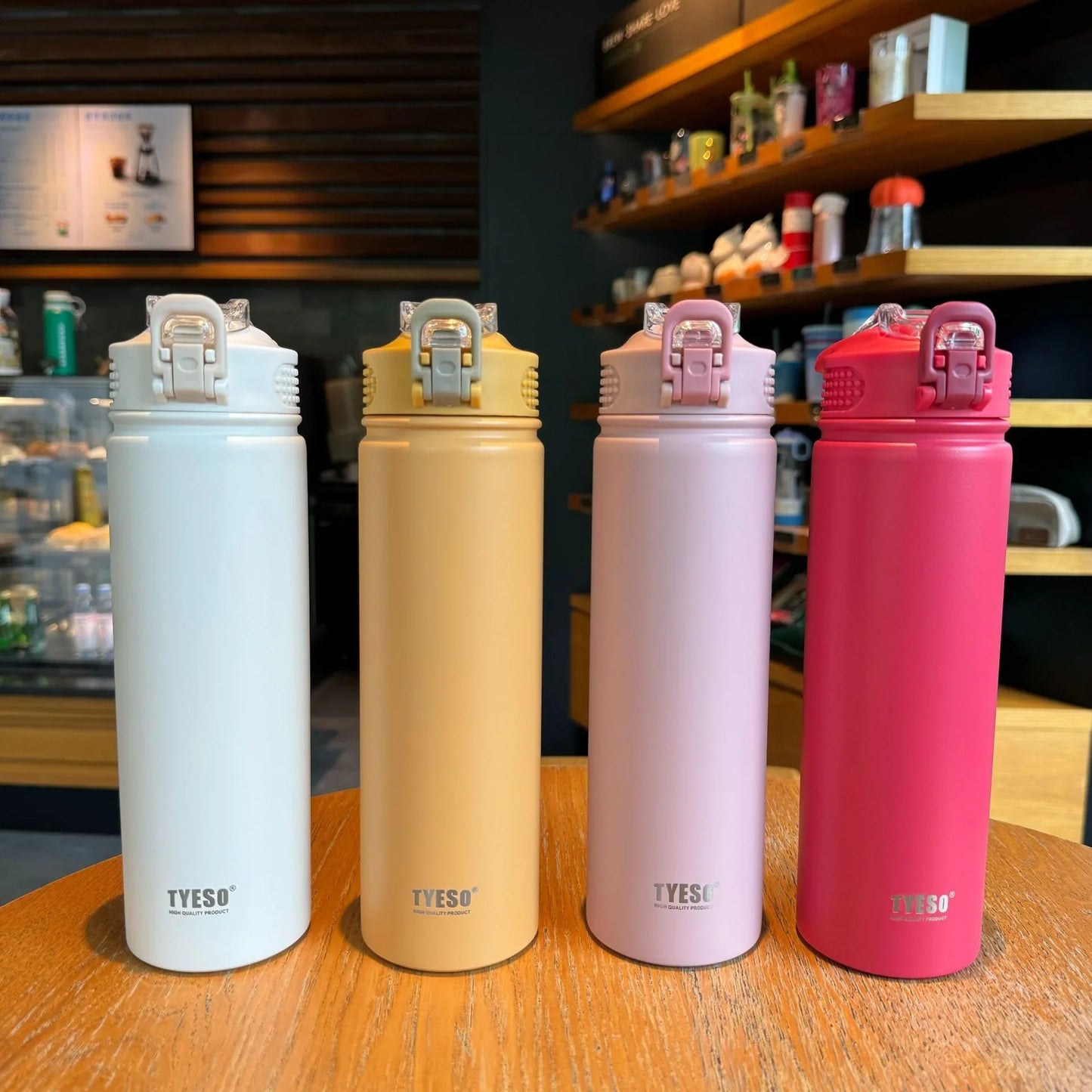 Thermos Bottle With Straw