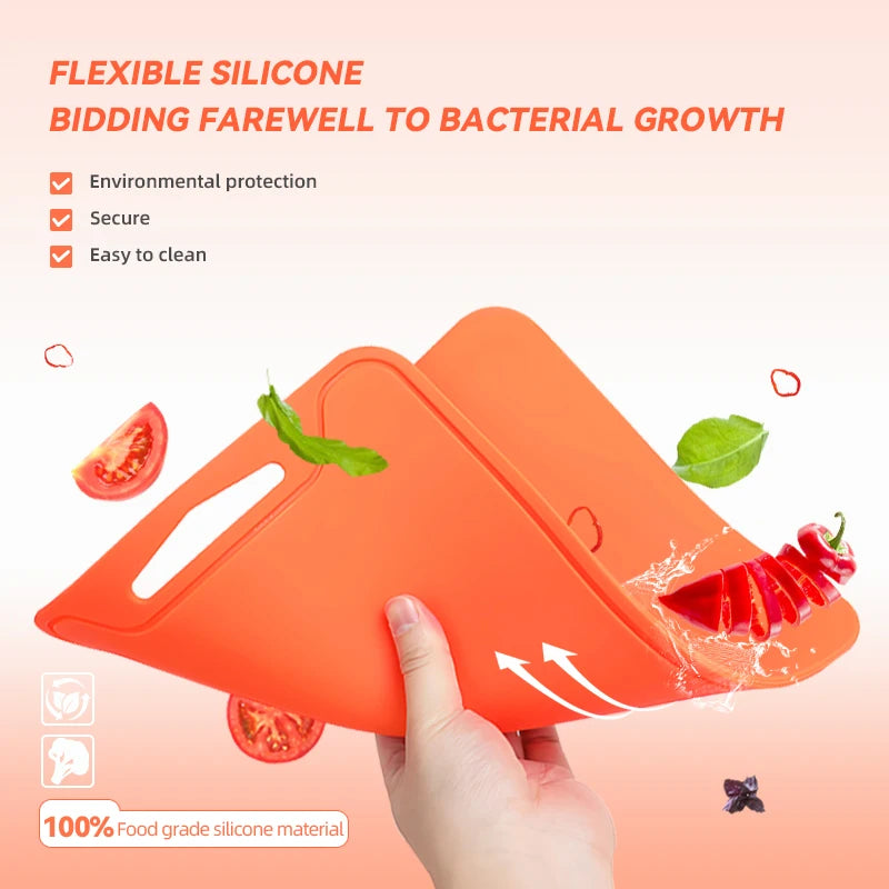 Reversible Silicone Cutting Board Non-slip
