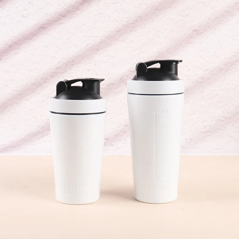 Stainless Steel Protein Powder Shaker Bottle