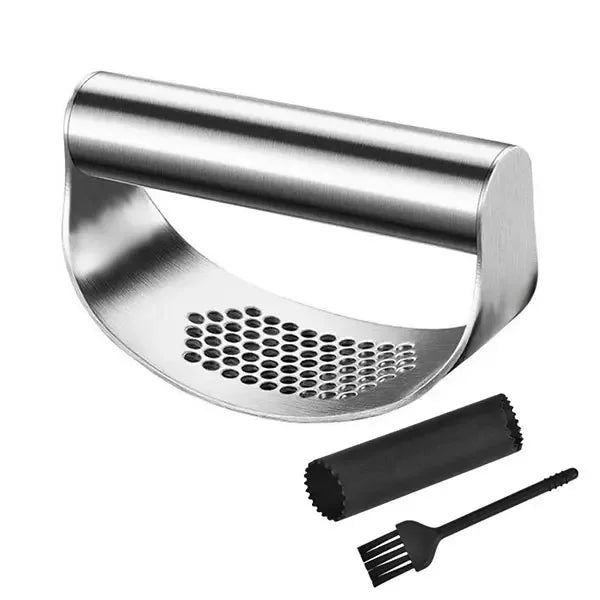 Upgraded Stainless Steel Garlic Press