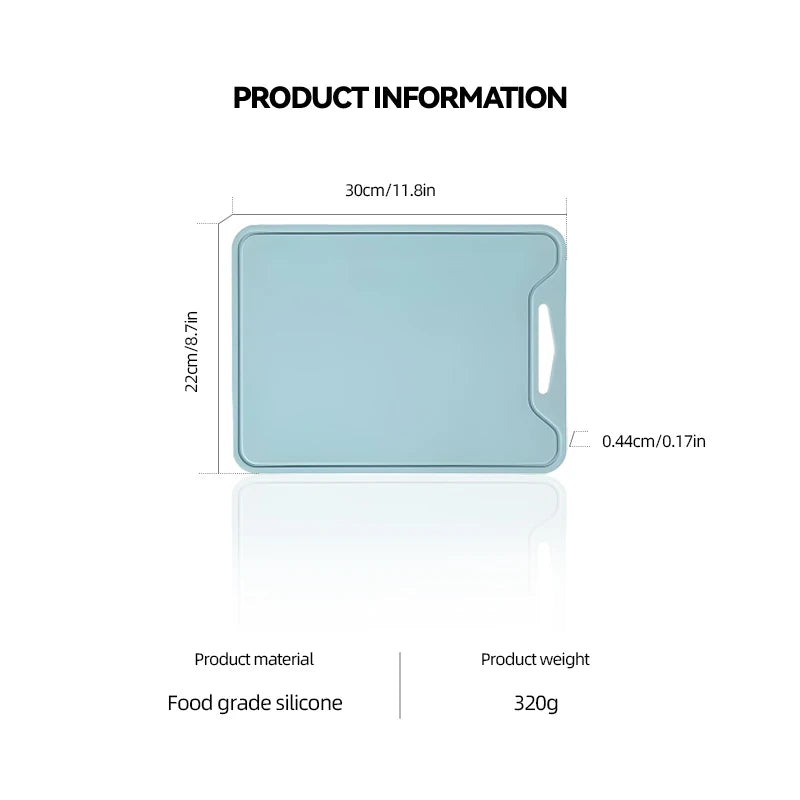 Reversible Silicone Cutting Board Non-slip