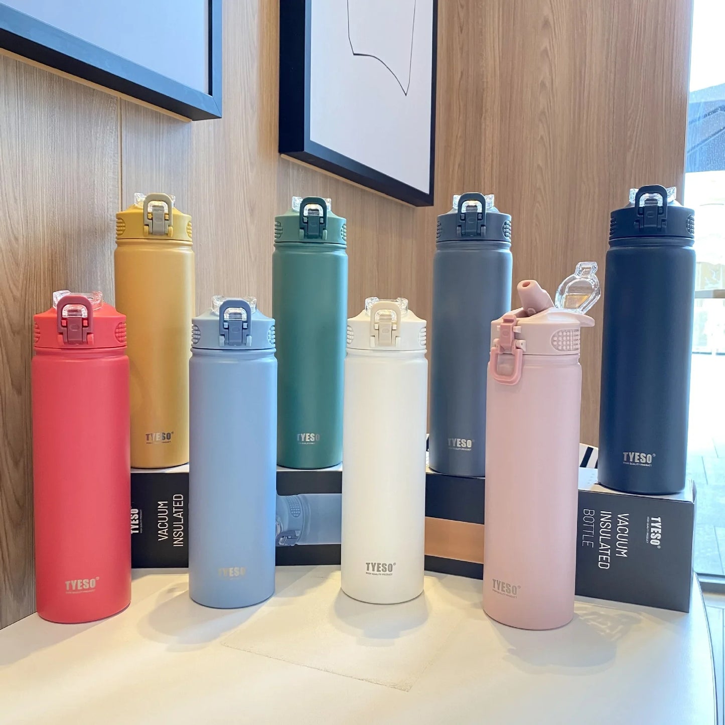 Thermos Bottle With Straw