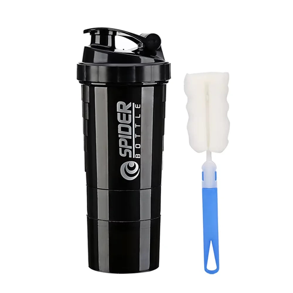 Protein Bottle Powder Shake Cup Water Bottle Plastic