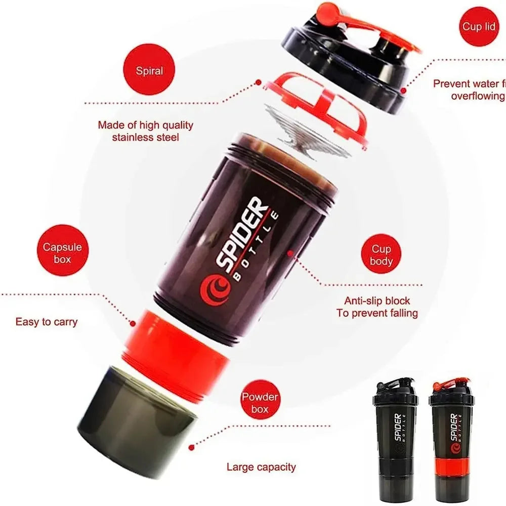 Protein Bottle Powder Shake Cup Large