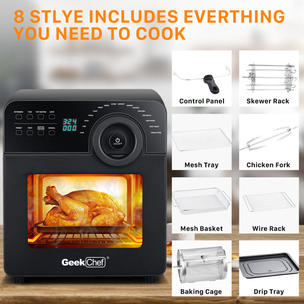 Mini Air Fryer Oven Toaster