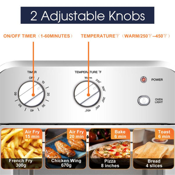 Silver Air Fryer Oven