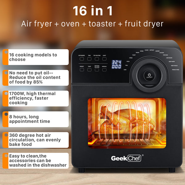 Mini Air Fryer Oven Toaster