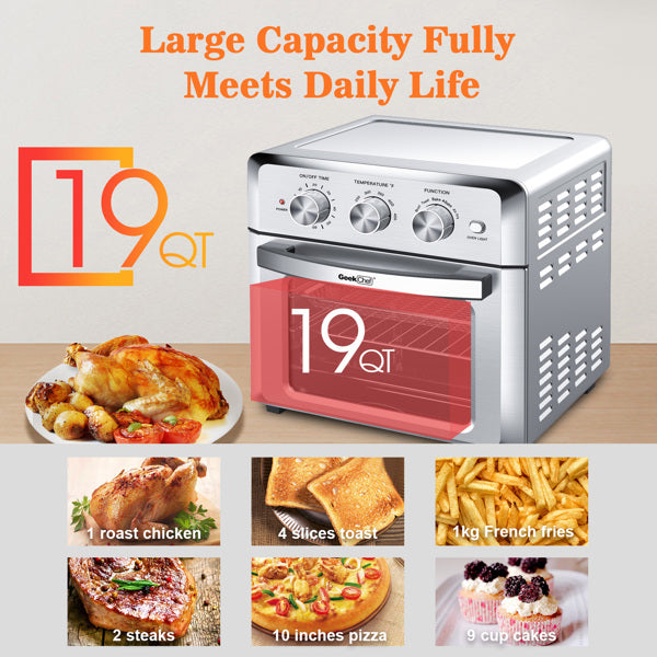 Stainless steel 1500W Air fryer