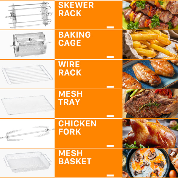 Mini Air Fryer Oven Toaster