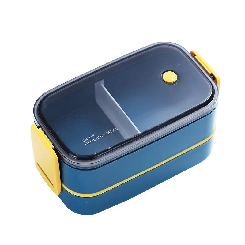 Stainless Steel Cute Lunch Box For Kids Food Container Storage Boxs Wheat Straw Material Leak-Proof Japanese Style Bento Box