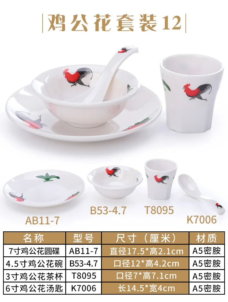 Hotel and Restaurant Dinnerware Sets Elegant Blue Diamond Color Dishes and Plates Sets Luxurious Porcelain Dinner Sets