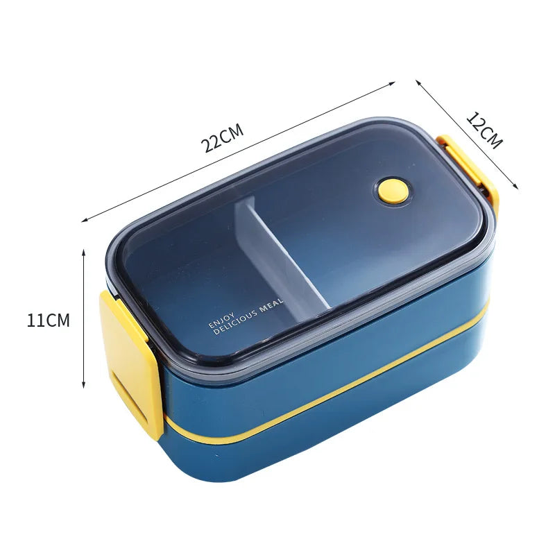 Stainless Steel Cute Lunch Box For Kids Food Container Storage Boxs Wheat Straw Material Leak-Proof Japanese Style Bento Box