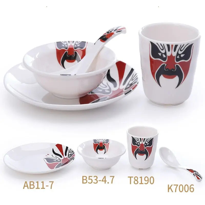 Hotel and Restaurant Dinnerware Sets Elegant Blue Diamond Color Dishes and Plates Sets Luxurious Porcelain Dinner Sets