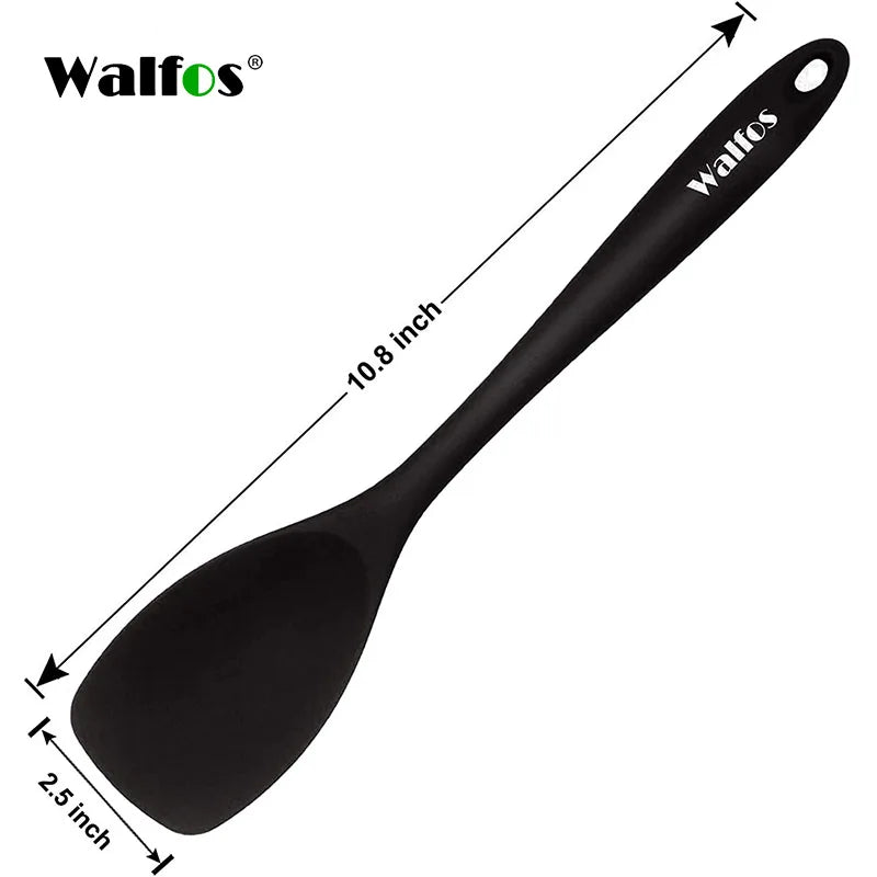 WALFOS Cake Butter Spatula Silicone Spoon Mixing Spoon Long-Handled Cooking Utensils Tableware Kitchen Soup Spoons Mixer Cooking