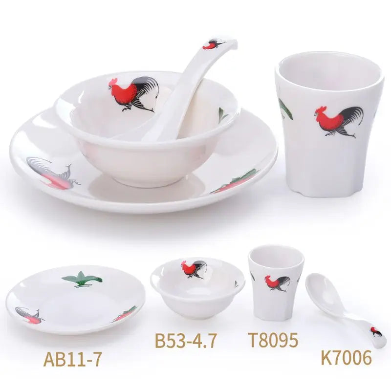 Hotel and Restaurant Dinnerware Sets Elegant Blue Diamond Color Dishes and Plates Sets Luxurious Porcelain Dinner Sets