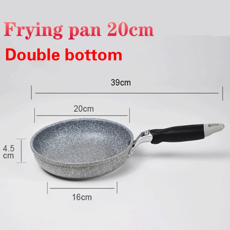 WALFOS Frying Pan  Wok Pan Non-Stick Pan Skillet Cauldron Induction Cooker Frying Pans Pancake Pan Egg Pan Gas Stove Home Garden