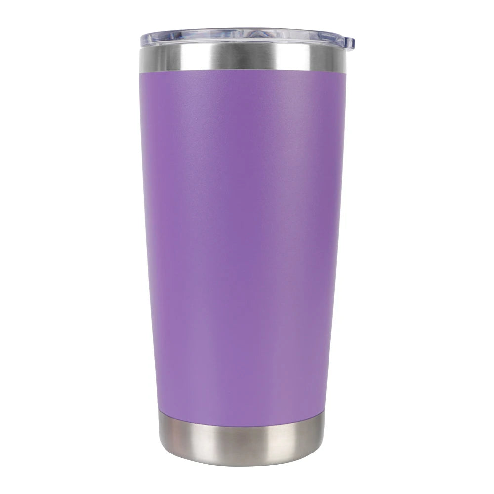 20oz Drinkware Thermal Mug Beer Cups Vacuum With Lids With Lids Stainless Steel Water Bottle Insulated Leakproof