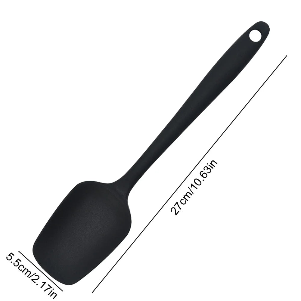 21cm silicone spatula Cream spatula High temperature resistant non-stick spoon Kitchen baking accessories and tools