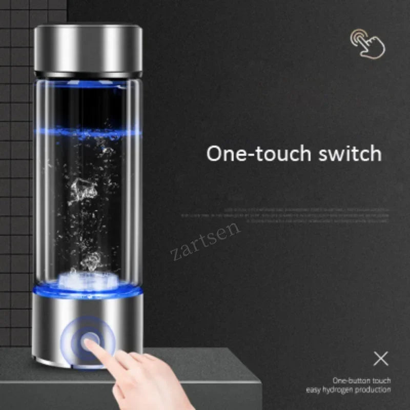 SPE/PEM Portable Hydrogen Generator Water Filter Ionizer Pure H2 Rich Hydrogen alkaline Bottle Electrolysis Drink Hydrogen