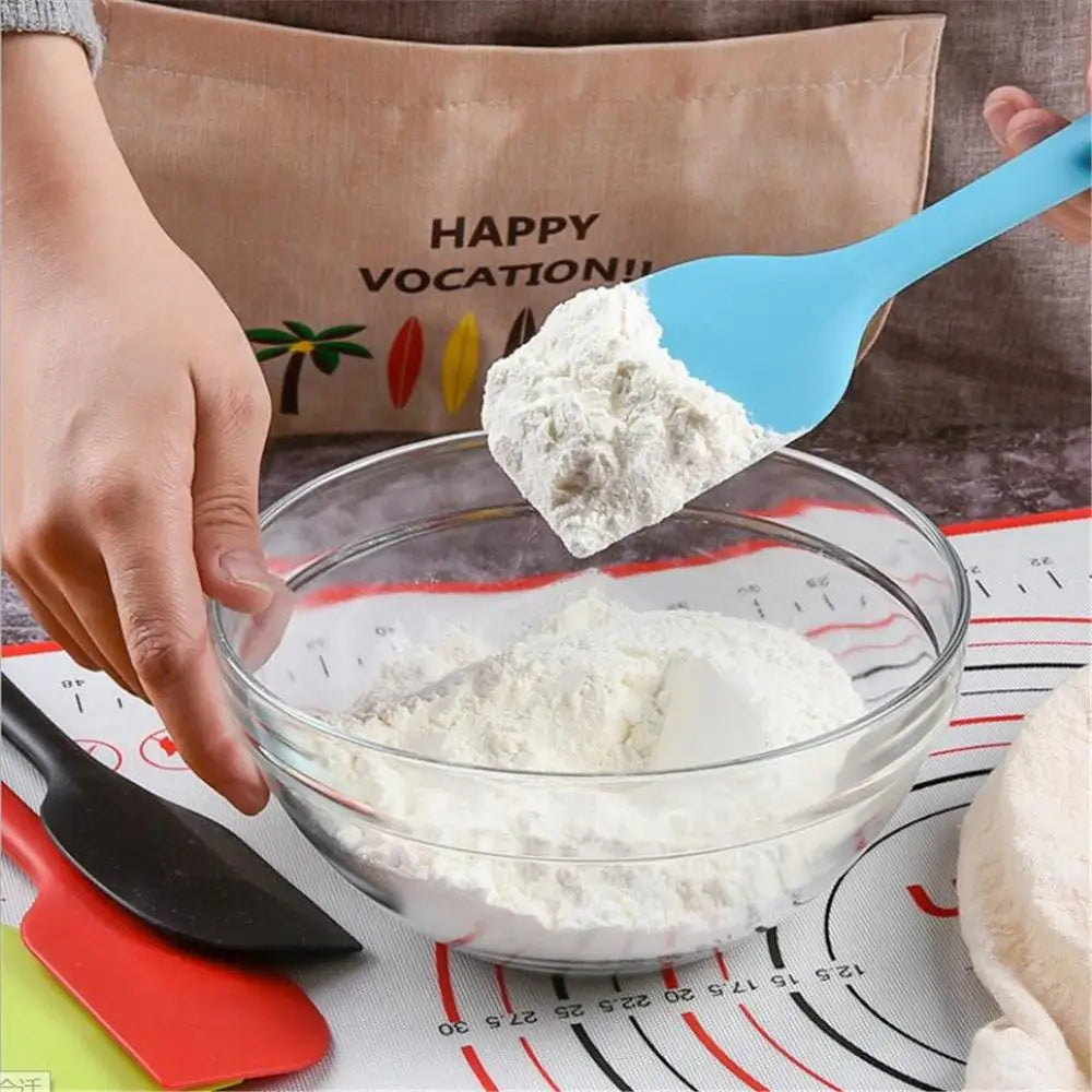 21cm Long Handle Silicone Cream Cake Spatula Mixing Batter Baking Scraper Brush Butter Mixer Cake Brushes Cake Tools