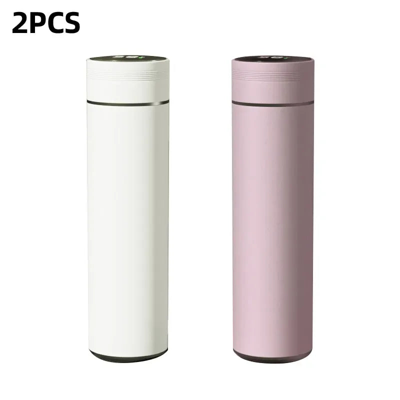 500ml Smart Water Bottle Stainless Steel Thermos Temperature Display Leakproof Vacuum Flasks Coffee Cup Milk Mug Christmas Gift