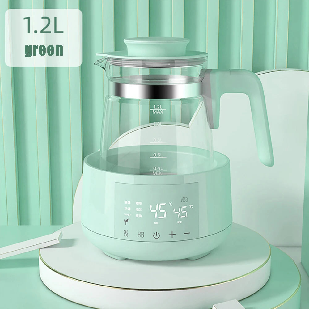 220V 1.2L Infant Thermostatic Milk Regulator Baby Kettle Keep Warm 24 Hours Hot Water Smart Insulation Pot Milk Powder Warmer