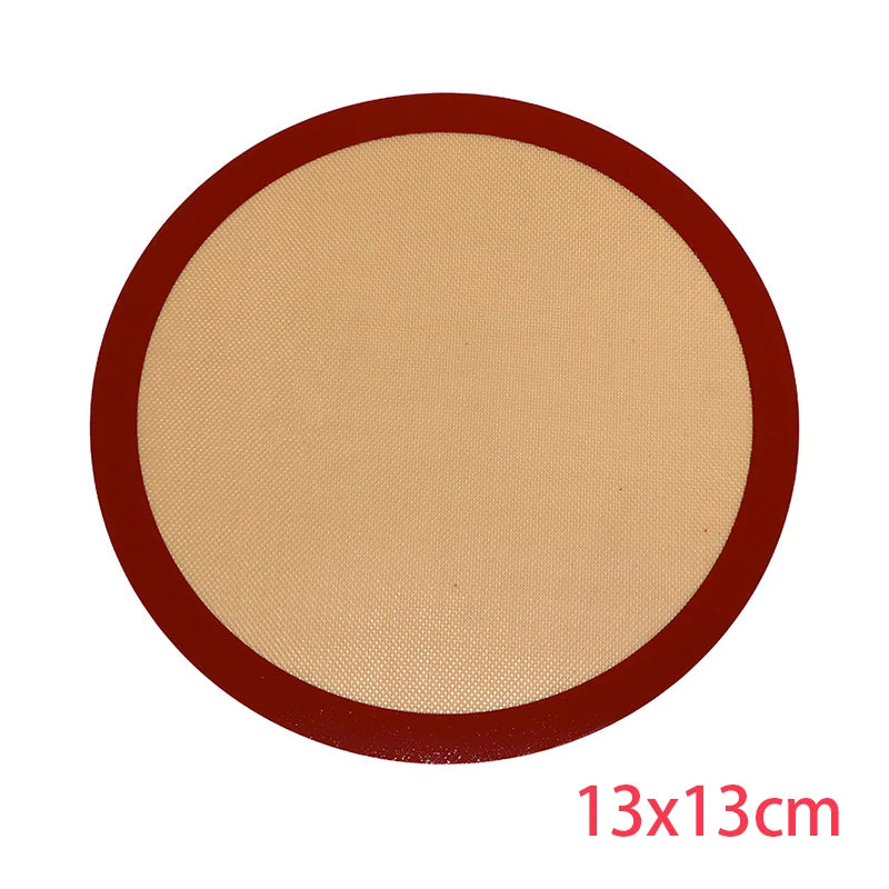 LMETJMA Round Silicone Baking Mats Easy Clean Non-Stick Food Grade Reusable Baking Mats For Oven Macarons Cookies JT27