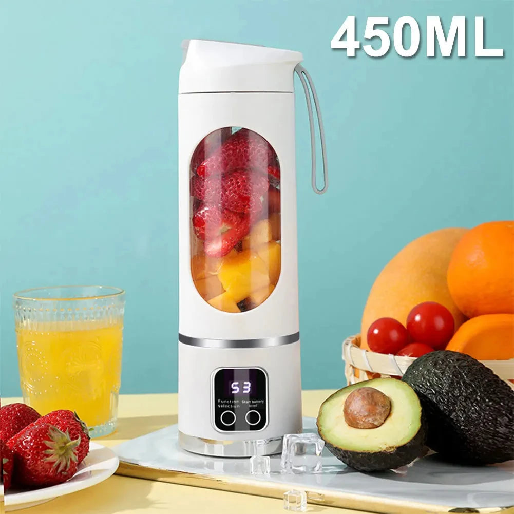 Electric Juicer Cup 12 Blades Milkshake Machine USB Portable Fruit Milk Mixing Tool Mini Fresh Juice Portable Blender For Home