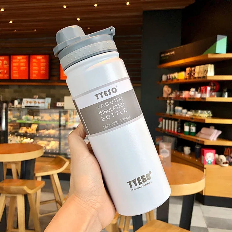 750ML Tyeso Thermos Bottle Stainless Steel Vacuum Flask Insulated Water Bottle Travel Cup For children Coffee Mug Termica