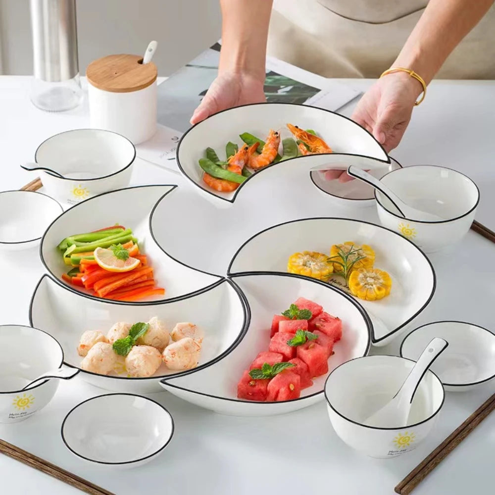 Over and back dinnerware sets