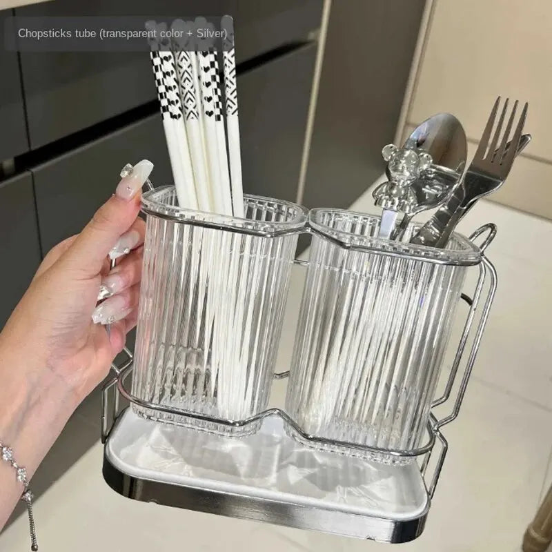 Chopsticks Container Kitchen Spoon Storage Container Household Storage Rack Chopsticks Basket Kitchen Chopsticks Container