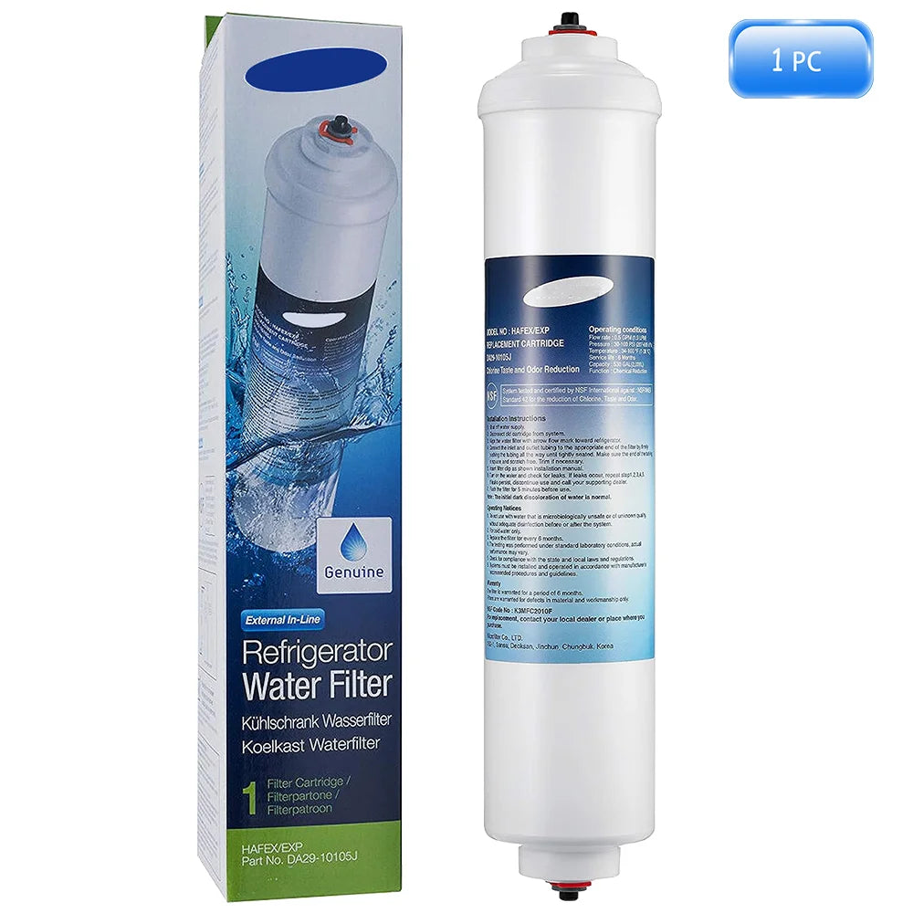 Replace Samsung Refirgerator Water Filter Plus DA29-10105J HAFEX / EXP WSF-100 Aqua-Pure Plus LG 5231JA2010B GE GXRTQR