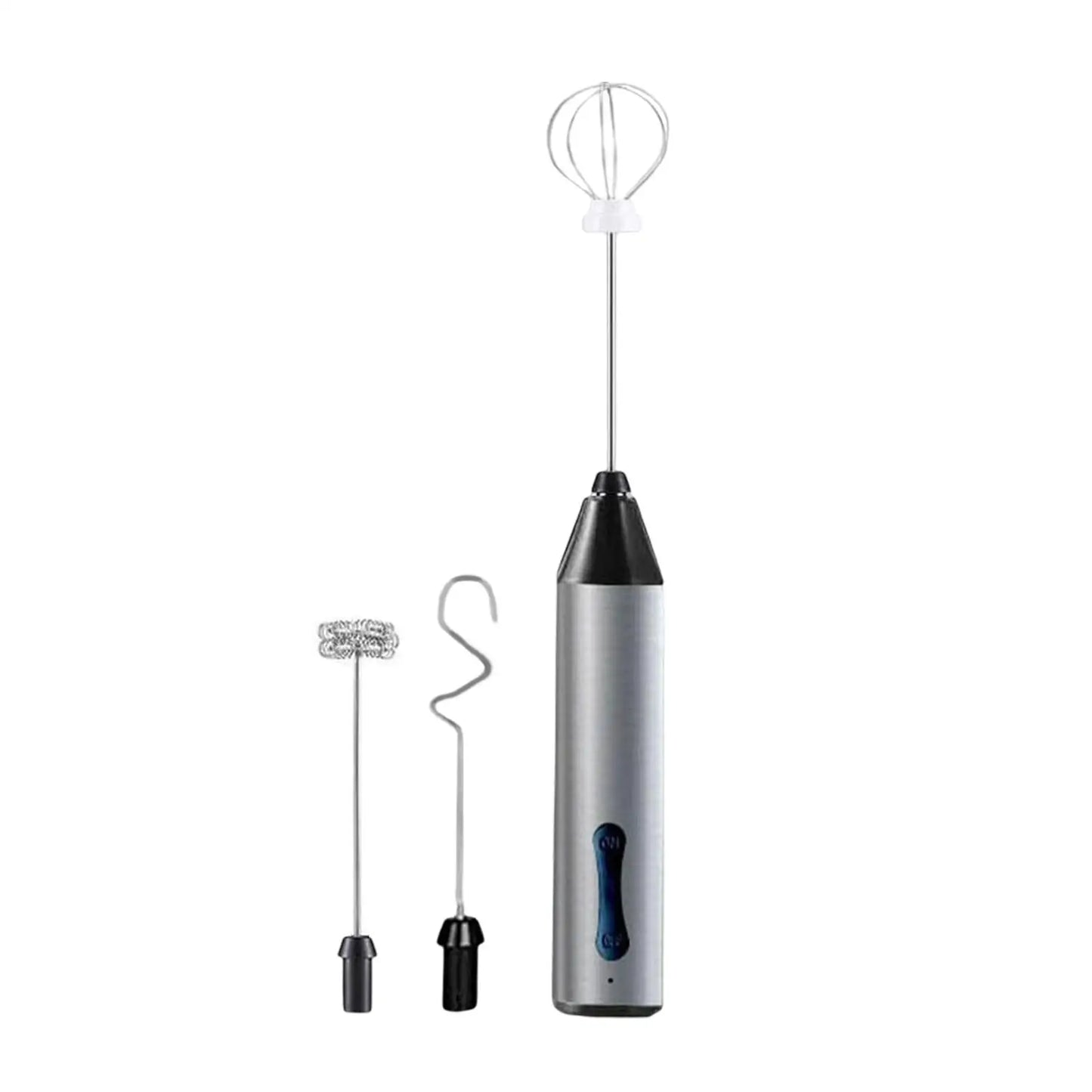 Portable Milk Frother Egg Beater USB C Rechargeable 2 Speeds with 3 Mixing Heads Whisk mixer Blender for Egg Latte Matcha