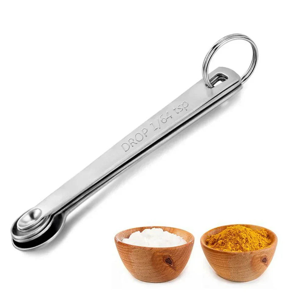 5PCS Set Stainless Steel Mini Measuring Spoons For Baking Seasoning Kitchen Tool Scoop Cake Baking Flour Measuring Cups Kitchen