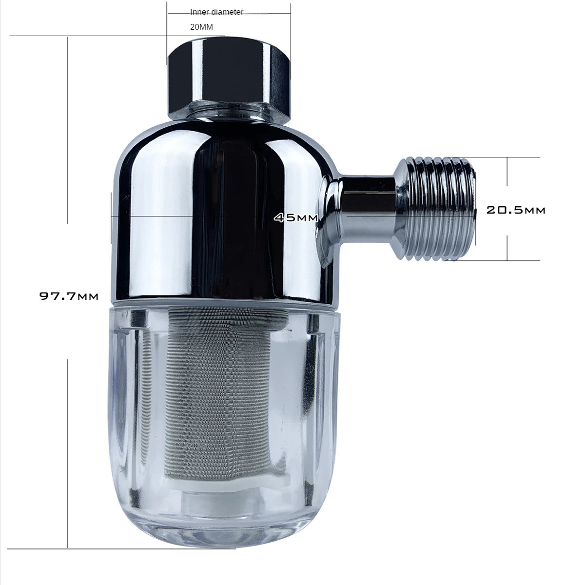 316 Stainless Steel Filter Front Filter Household Inlet Tap Water Shower Anti-Scale Purifier Filter Drinking Water